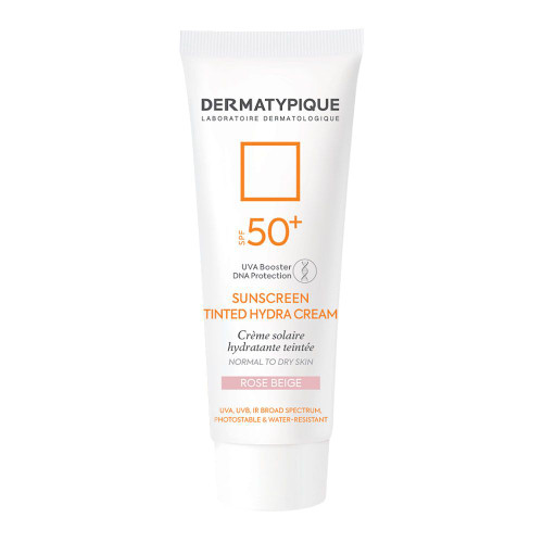 ضد آفتاب رنگی هیدرا پوست خشک +SPF50 رز بژ درماتیپیک